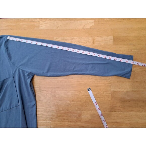 Zenana Long Sleeve V-Neck Pocket Tee Lot of 2 Blue & Black Women’s Size 2X - Picture 5 of 15